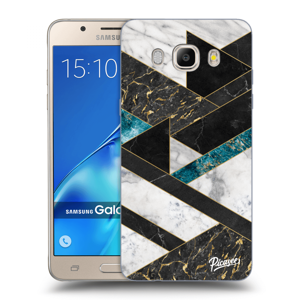 Picasee silikonowe przeźroczyste etui na Samsung Galaxy J5 2016 J510F - Dark geometry