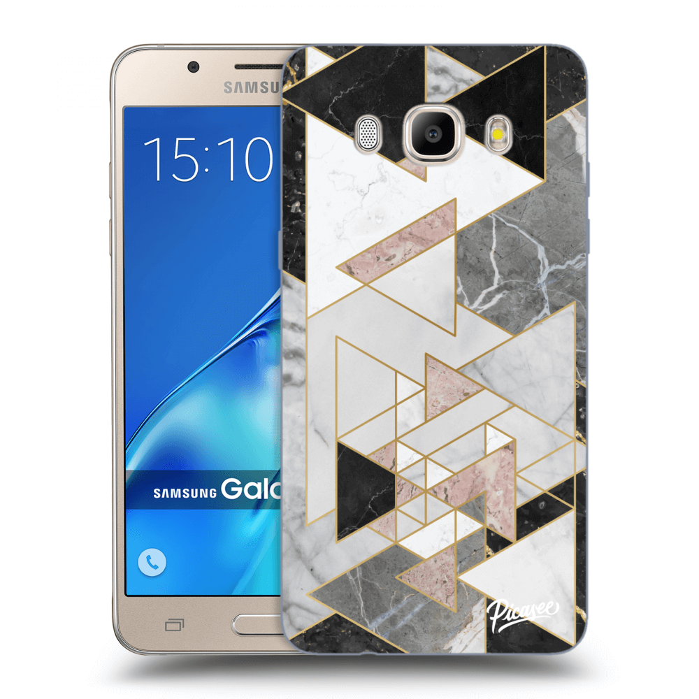 Picasee silikonowe przeźroczyste etui na Samsung Galaxy J5 2016 J510F - Light geometry