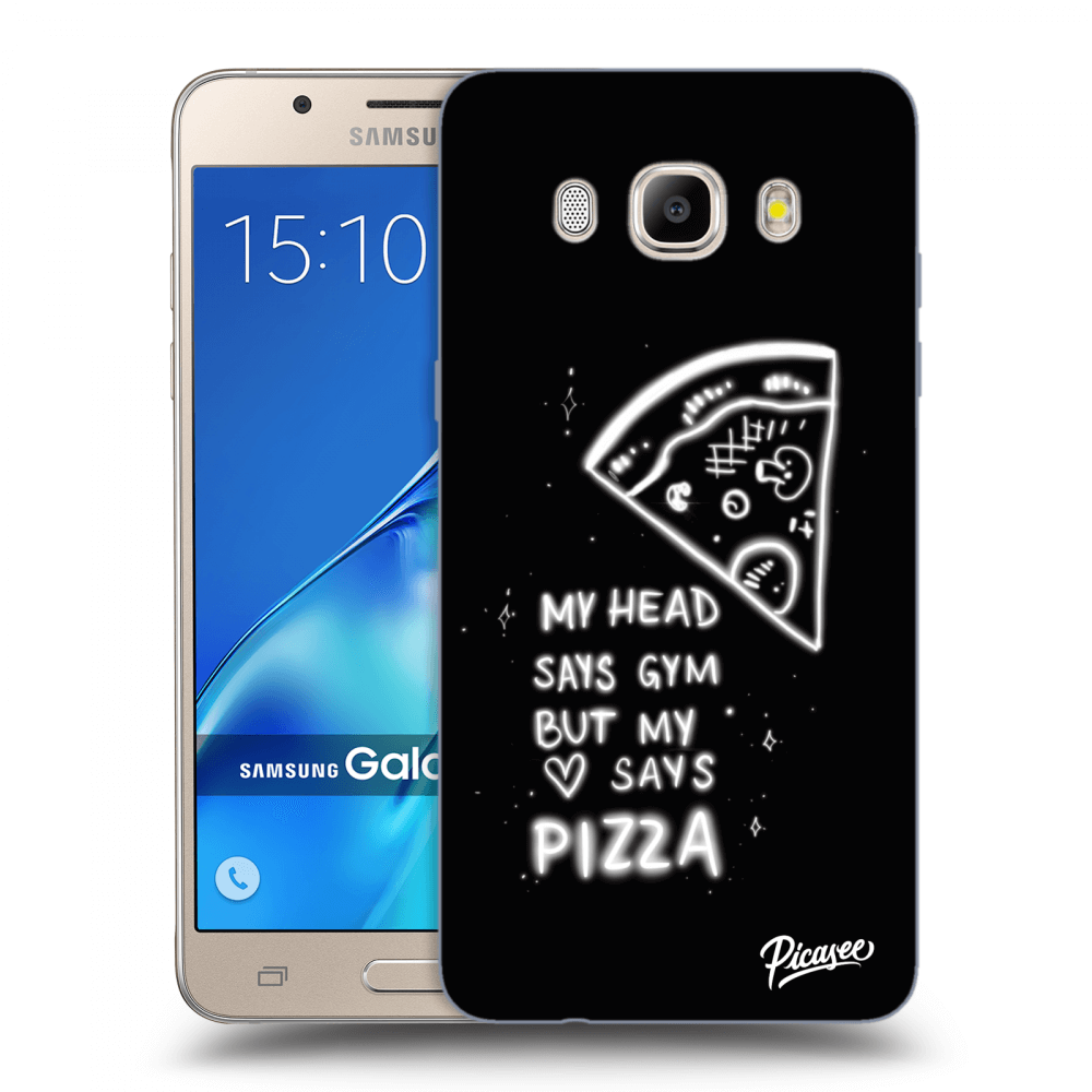 Picasee silikonowe przeźroczyste etui na Samsung Galaxy J5 2016 J510F - Pizza