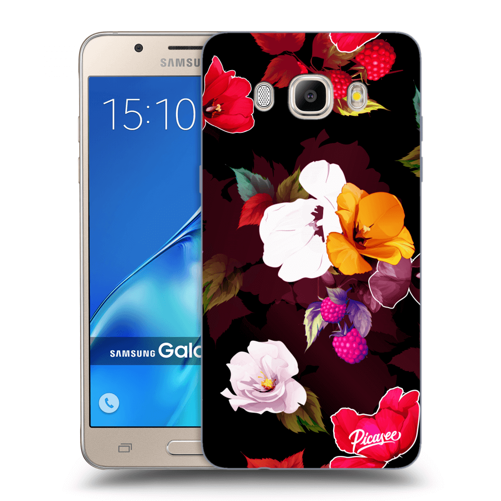 Picasee silikonowe przeźroczyste etui na Samsung Galaxy J5 2016 J510F - Flowers and Berries