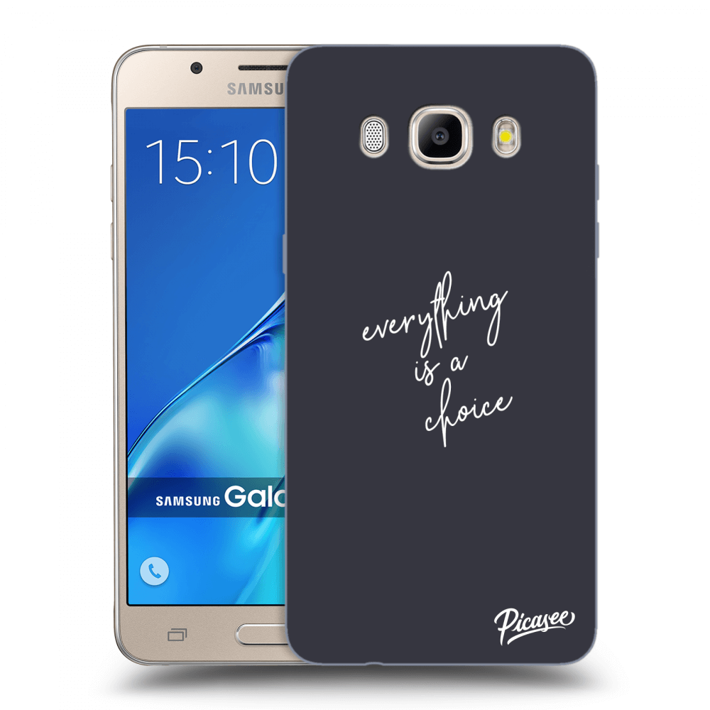 Picasee silikonowe przeźroczyste etui na Samsung Galaxy J5 2016 J510F - Everything is a choice