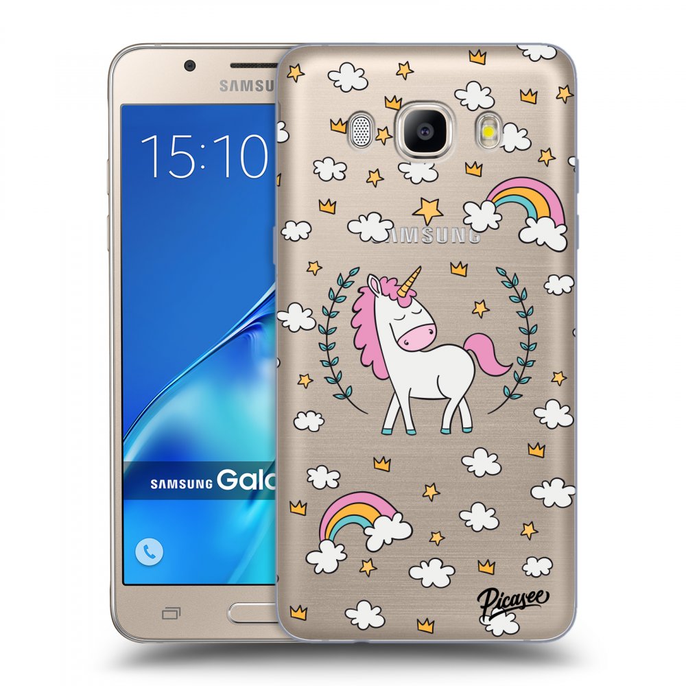 Picasee silikonowe przeźroczyste etui na Samsung Galaxy J5 2016 J510F - Unicorn star heaven