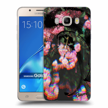 Picasee silikonowe przeźroczyste etui na Samsung Galaxy J5 2016 J510F - Rosebush black