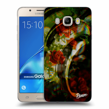 Picasee silikonowe przeźroczyste etui na Samsung Galaxy J5 2016 J510F - Roses color