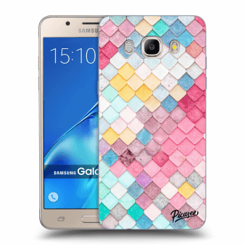 Picasee silikonowe przeźroczyste etui na Samsung Galaxy J5 2016 J510F - Colorful roof
