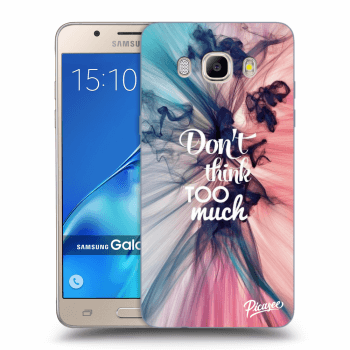 Picasee silikonowe przeźroczyste etui na Samsung Galaxy J5 2016 J510F - Don't think TOO much