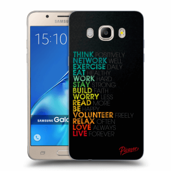 Picasee silikonowe przeźroczyste etui na Samsung Galaxy J5 2016 J510F - Motto life