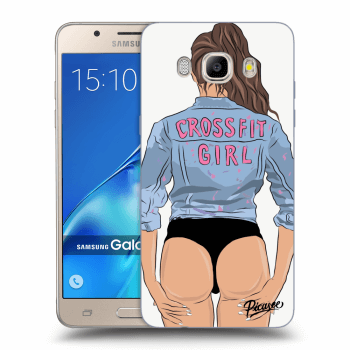 Picasee silikonowe przeźroczyste etui na Samsung Galaxy J5 2016 J510F - Crossfit girl - nickynellow