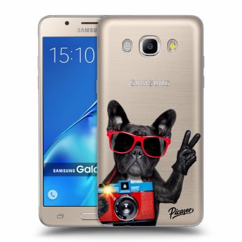 Picasee silikonowe przeźroczyste etui na Samsung Galaxy J5 2016 J510F - French Bulldog