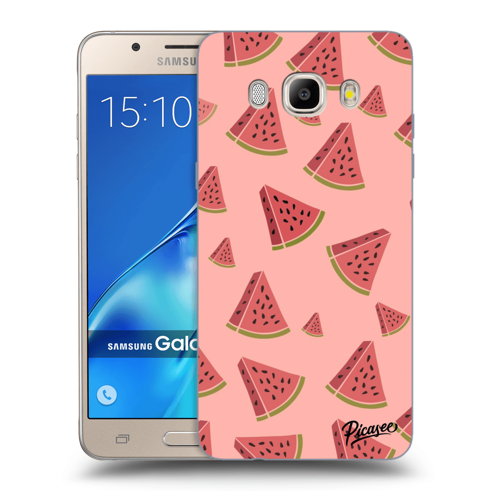 Picasee silikonowe przeźroczyste etui na Samsung Galaxy J5 2016 J510F - Watermelon