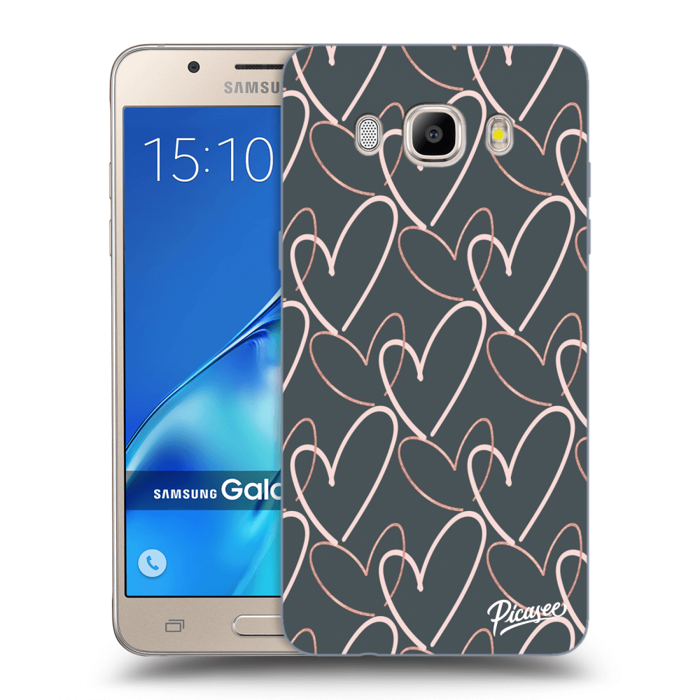 Picasee silikonowe przeźroczyste etui na Samsung Galaxy J5 2016 J510F - Lots of love