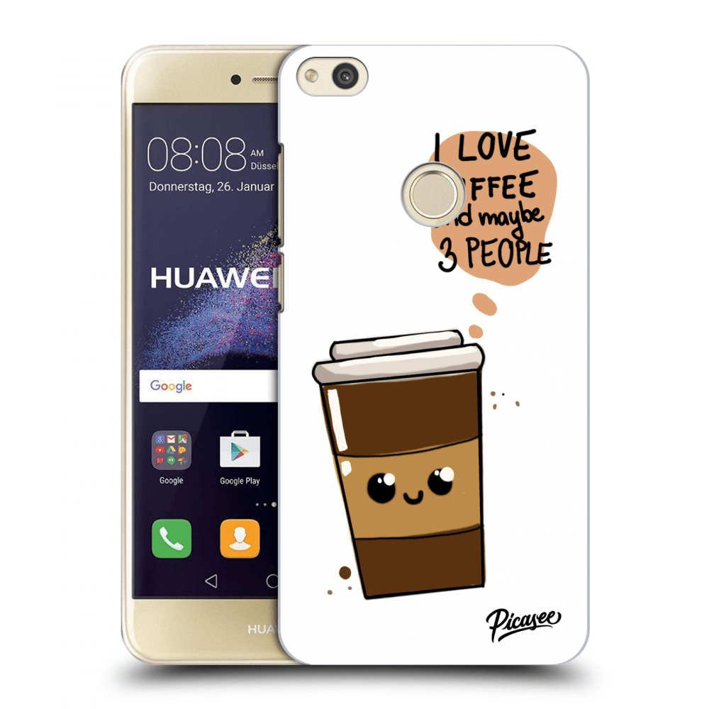 Picasee silikonowe przeźroczyste etui na Huawei P9 Lite 2017 - Cute coffee