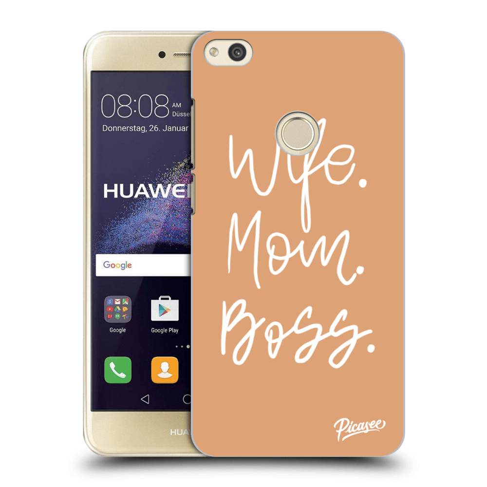 Picasee silikonowe przeźroczyste etui na Huawei P9 Lite 2017 - Boss Mama