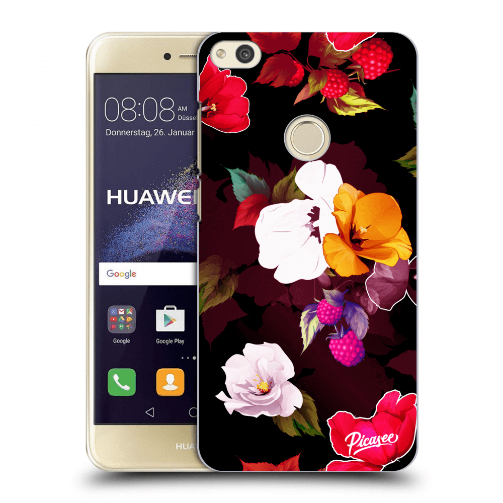 Picasee silikonowe przeźroczyste etui na Huawei P9 Lite 2017 - Flowers and Berries
