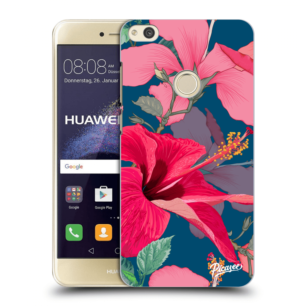 Picasee silikonowe przeźroczyste etui na Huawei P9 Lite 2017 - Hibiscus