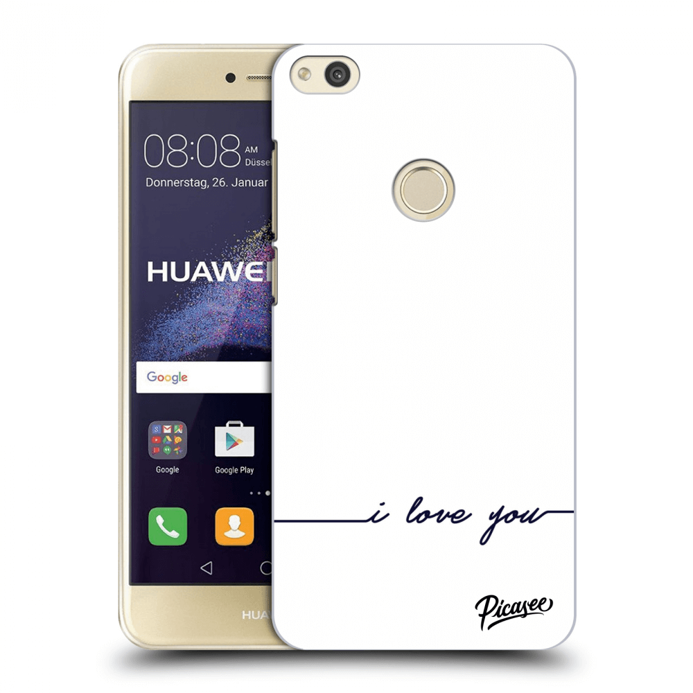 Picasee silikonowe przeźroczyste etui na Huawei P9 Lite 2017 - I love you