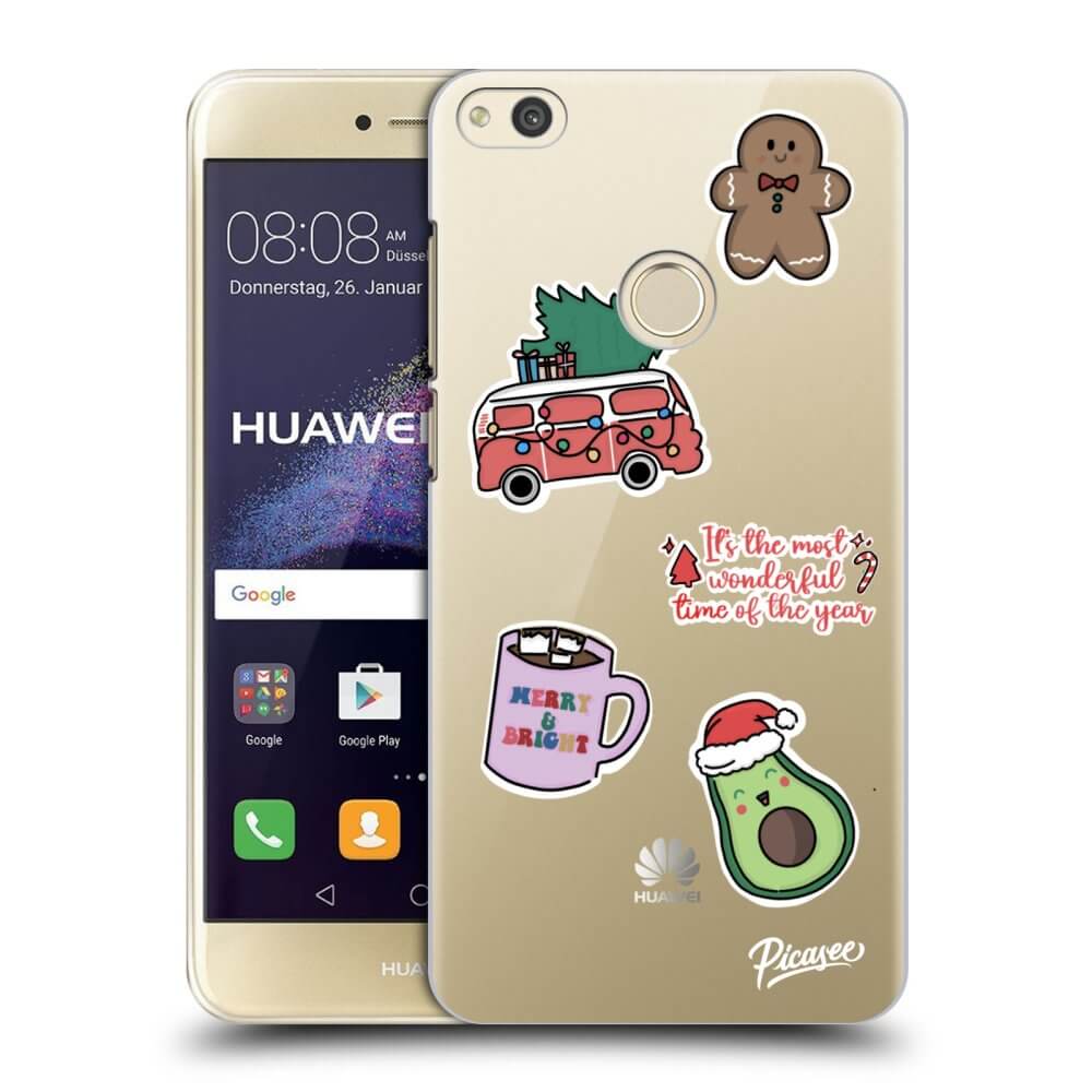 Picasee silikonowe przeźroczyste etui na Huawei P9 Lite 2017 - Christmas Stickers