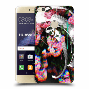 Picasee silikonowe przeźroczyste etui na Huawei P9 Lite 2017 - Rosebush white