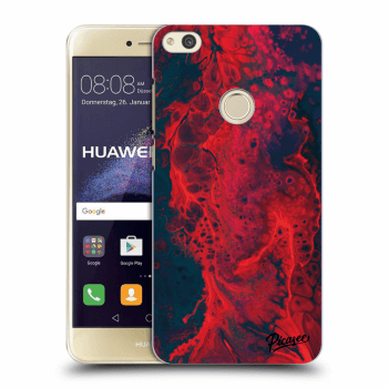 Picasee silikonowe przeźroczyste etui na Huawei P9 Lite 2017 - Organic red