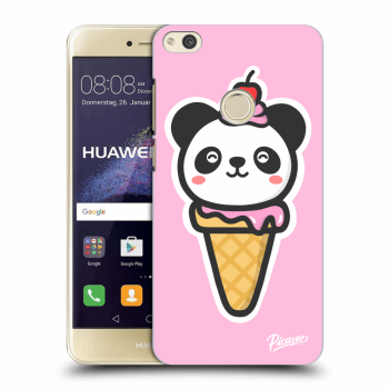 Picasee silikonowe przeźroczyste etui na Huawei P9 Lite 2017 - Ice Cream Panda
