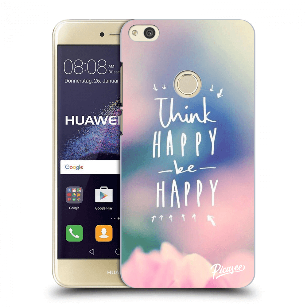 Picasee silikonowe przeźroczyste etui na Huawei P9 Lite 2017 - Think happy be happy