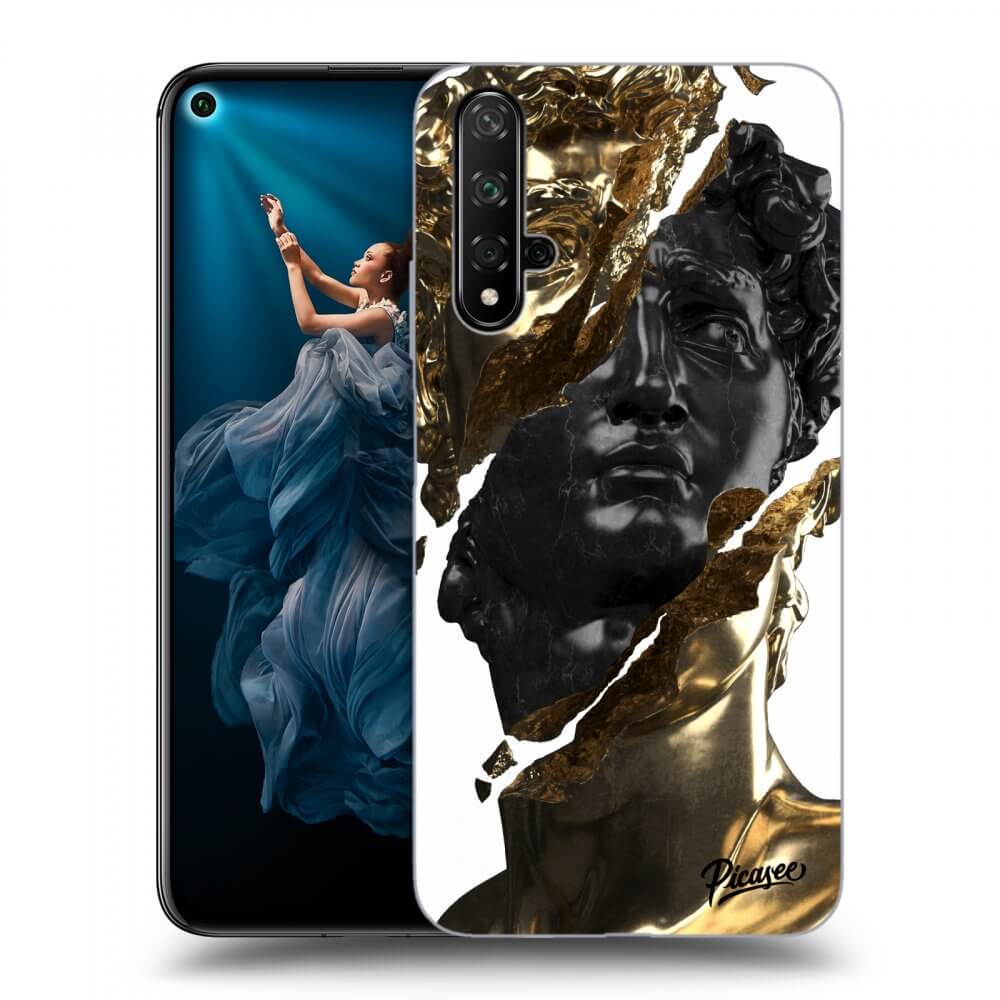 Picasee ULTIMATE CASE pro Honor 20 - Gold - Black