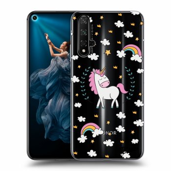 Picasee silikonowe przeźroczyste etui na Honor 20 - Unicorn star heaven