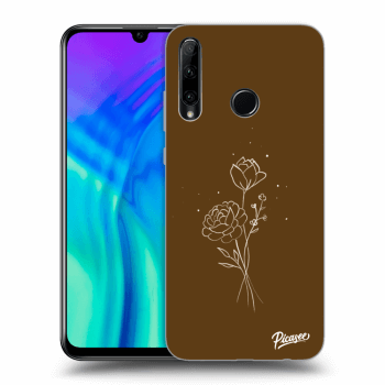 Picasee ULTIMATE CASE pro Honor 20 Lite - Brown flowers