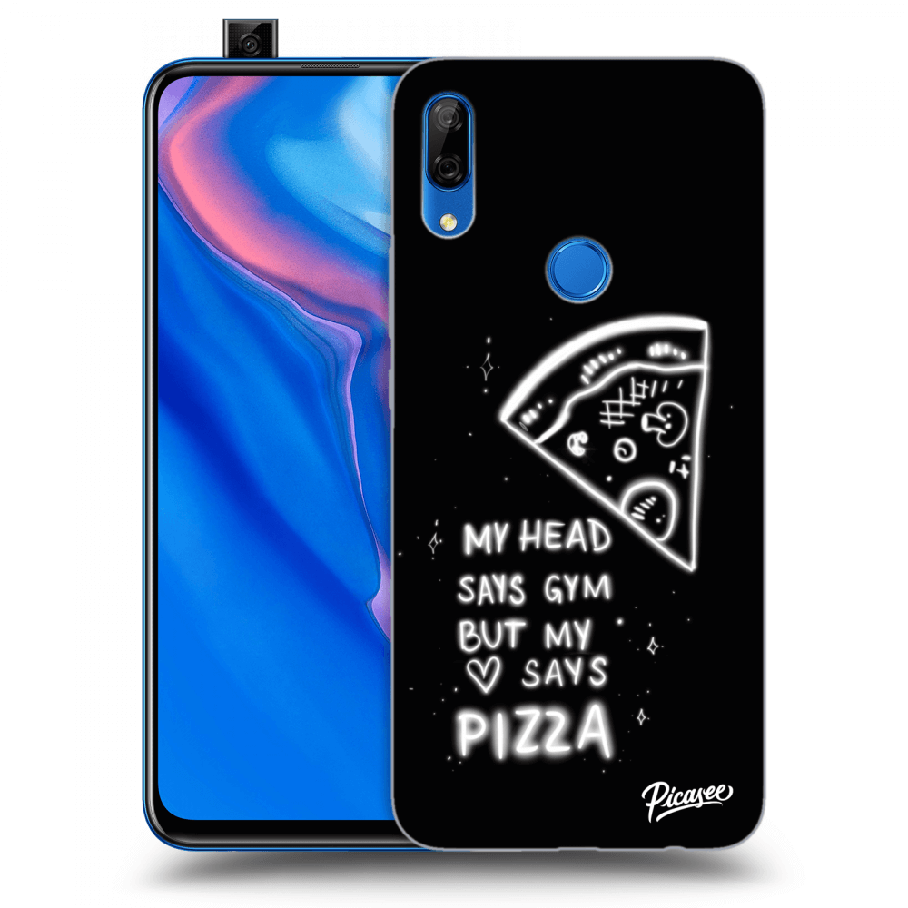 Picasee silikonowe czarne etui na Huawei P Smart Z - Pizza