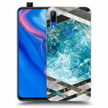 Etui na Huawei P Smart Z - Blue geometry