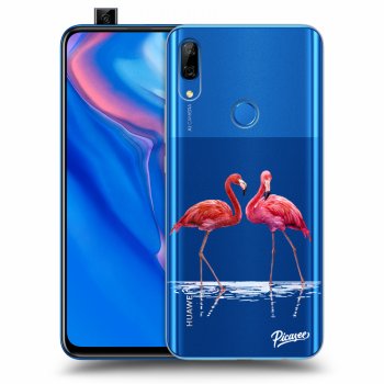 Picasee silikonowe przeźroczyste etui na Huawei P Smart Z - Flamingos couple