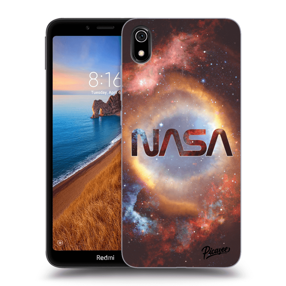 Picasee silikonowe czarne etui na Xiaomi Redmi 7A - Nebula
