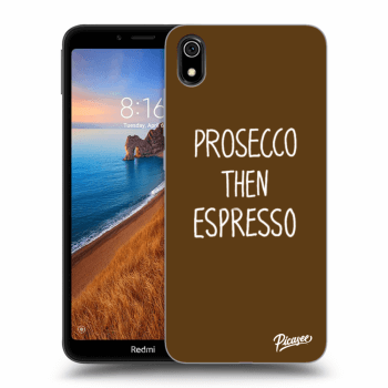 Picasee silikonowe przeźroczyste etui na Xiaomi Redmi 7A - Prosecco then espresso