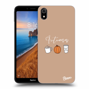 Picasee silikonowe czarne etui na Xiaomi Redmi 7A - Autumn