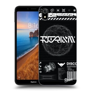 Picasee silikonowe przeźroczyste etui na Xiaomi Redmi 7A - BLACK DISCO