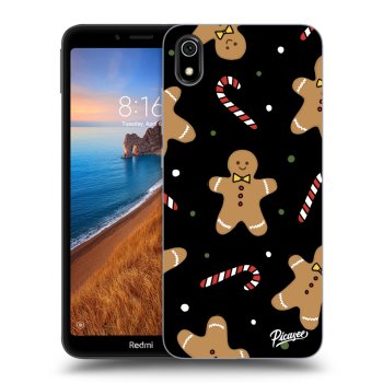 Picasee silikonowe czarne etui na Xiaomi Redmi 7A - Gingerbread