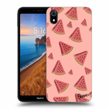 Picasee silikonowe czarne etui na Xiaomi Redmi 7A - Watermelon