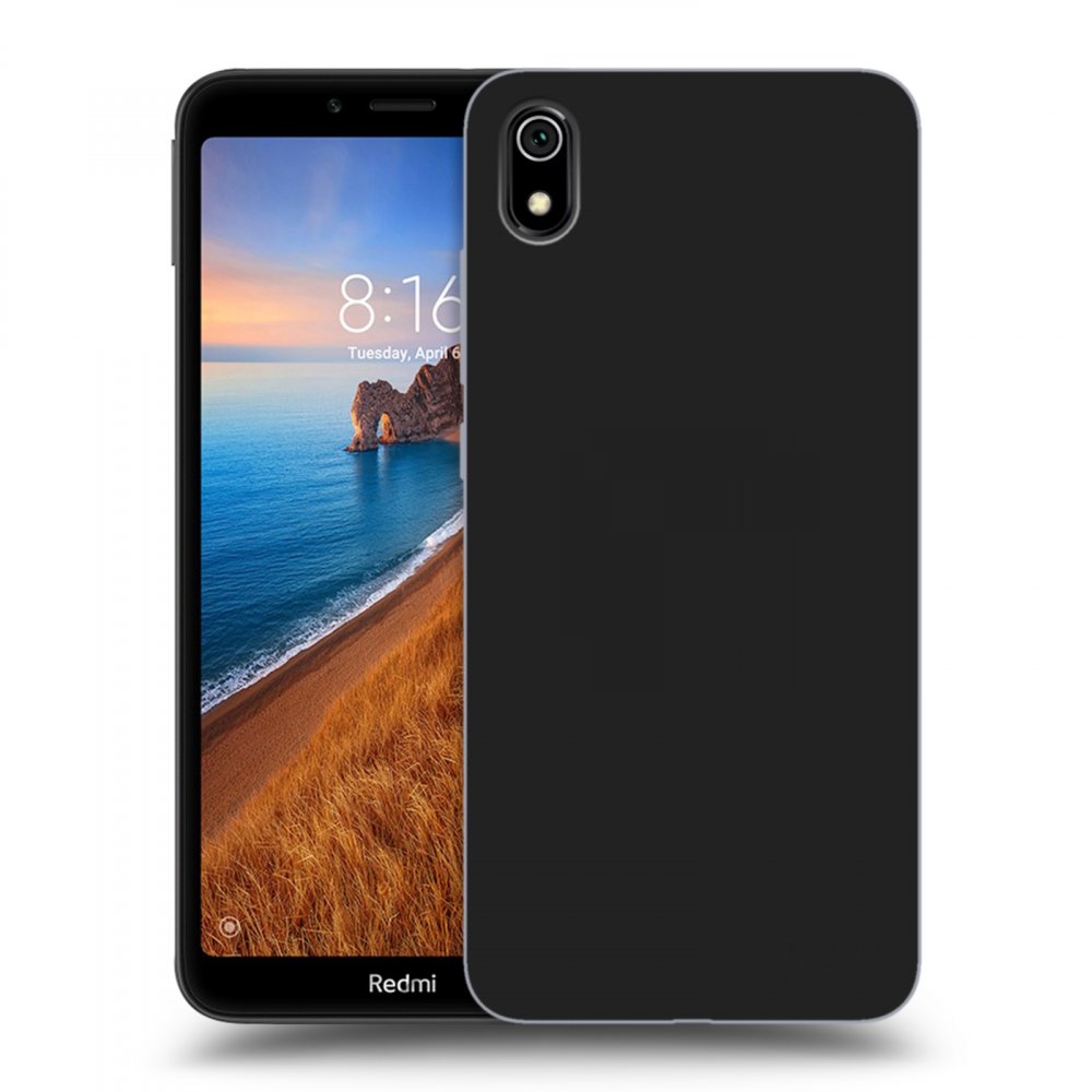 Picasee silikonowe czarne etui na Xiaomi Redmi 7A - Clear