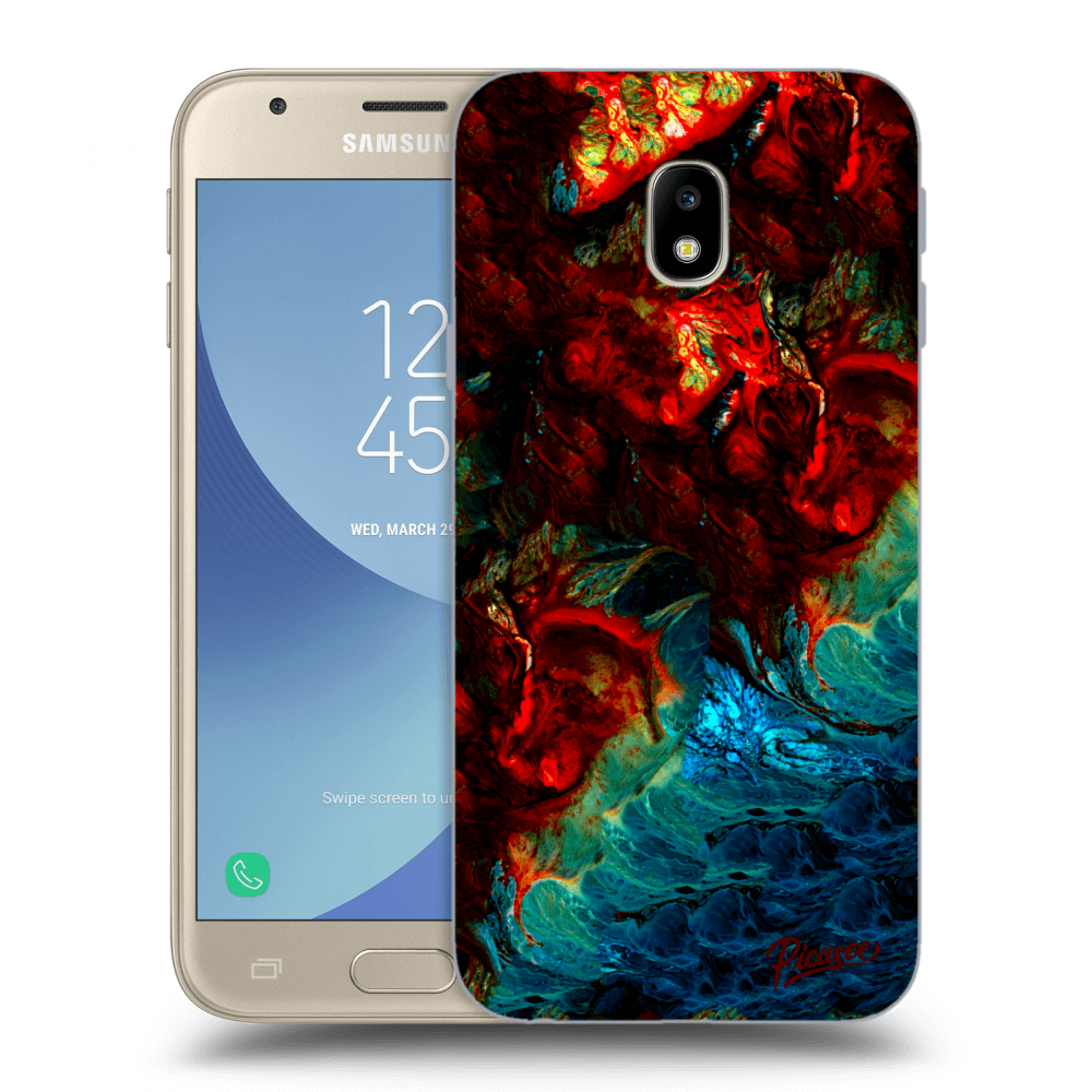 Picasee silikonowe przeźroczyste etui na Samsung Galaxy J3 2017 J330F - Universe