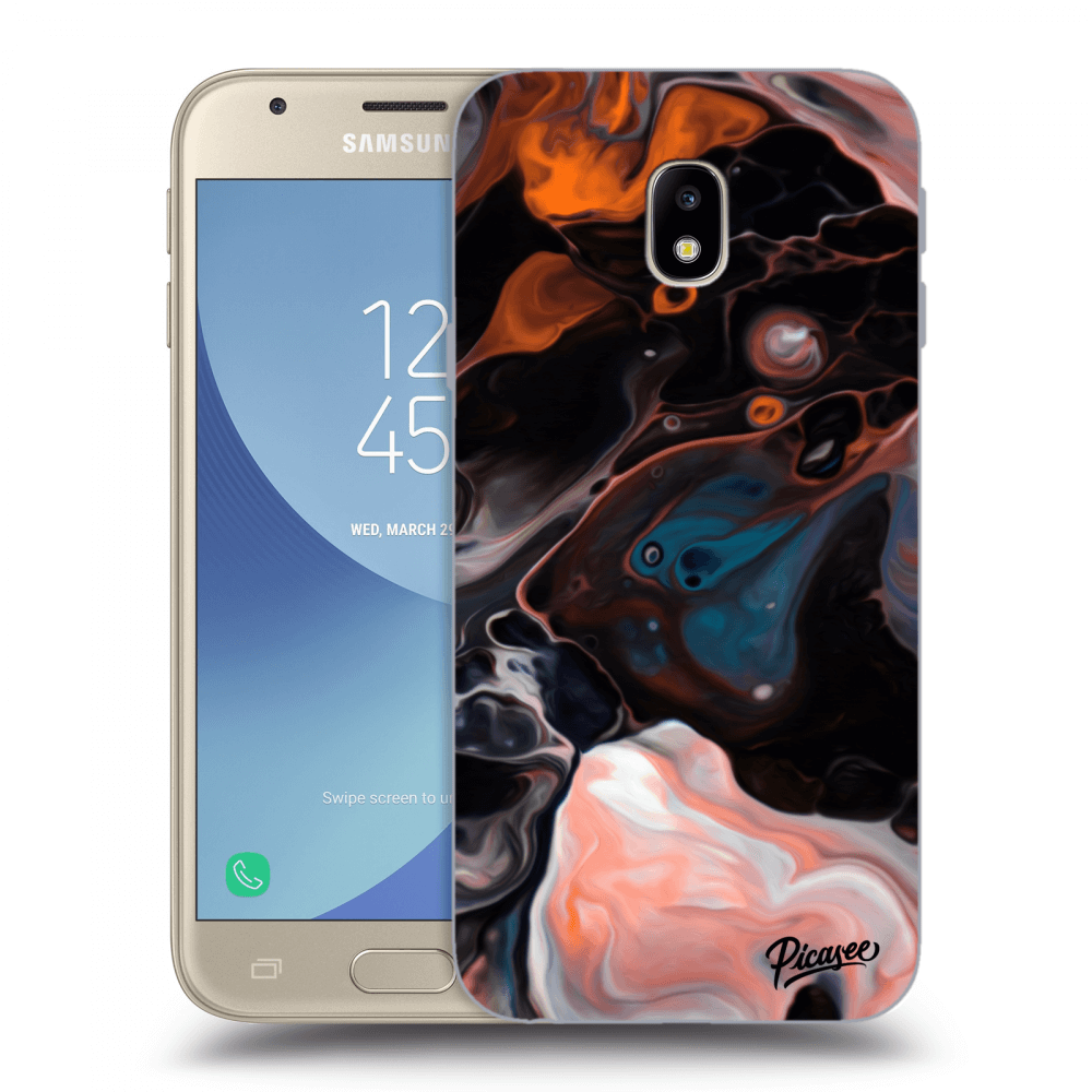 Picasee silikonowe przeźroczyste etui na Samsung Galaxy J3 2017 J330F - Cream