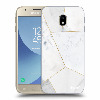 Etui na Samsung Galaxy J3 2017 J330F - White tile
