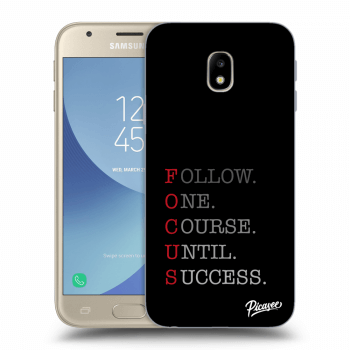 Picasee silikonowe czarne etui na Samsung Galaxy J3 2017 J330F - Focus