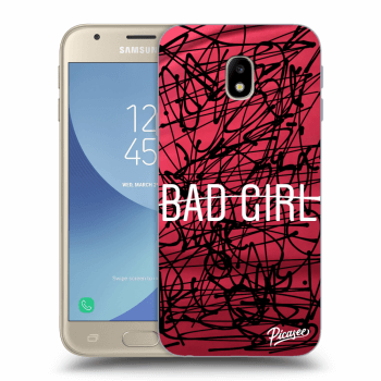 Picasee silikonowe przeźroczyste etui na Samsung Galaxy J3 2017 J330F - Bad girl