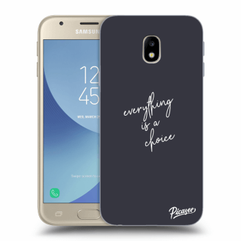 Picasee silikonowe przeźroczyste etui na Samsung Galaxy J3 2017 J330F - Everything is a choice