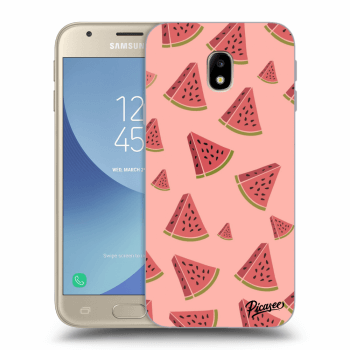 Picasee silikonowe czarne etui na Samsung Galaxy J3 2017 J330F - Watermelon