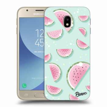 Picasee silikonowe przeźroczyste etui na Samsung Galaxy J3 2017 J330F - Watermelon 2