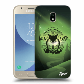 Picasee silikonowe przeźroczyste etui na Samsung Galaxy J3 2017 J330F - Wolf life