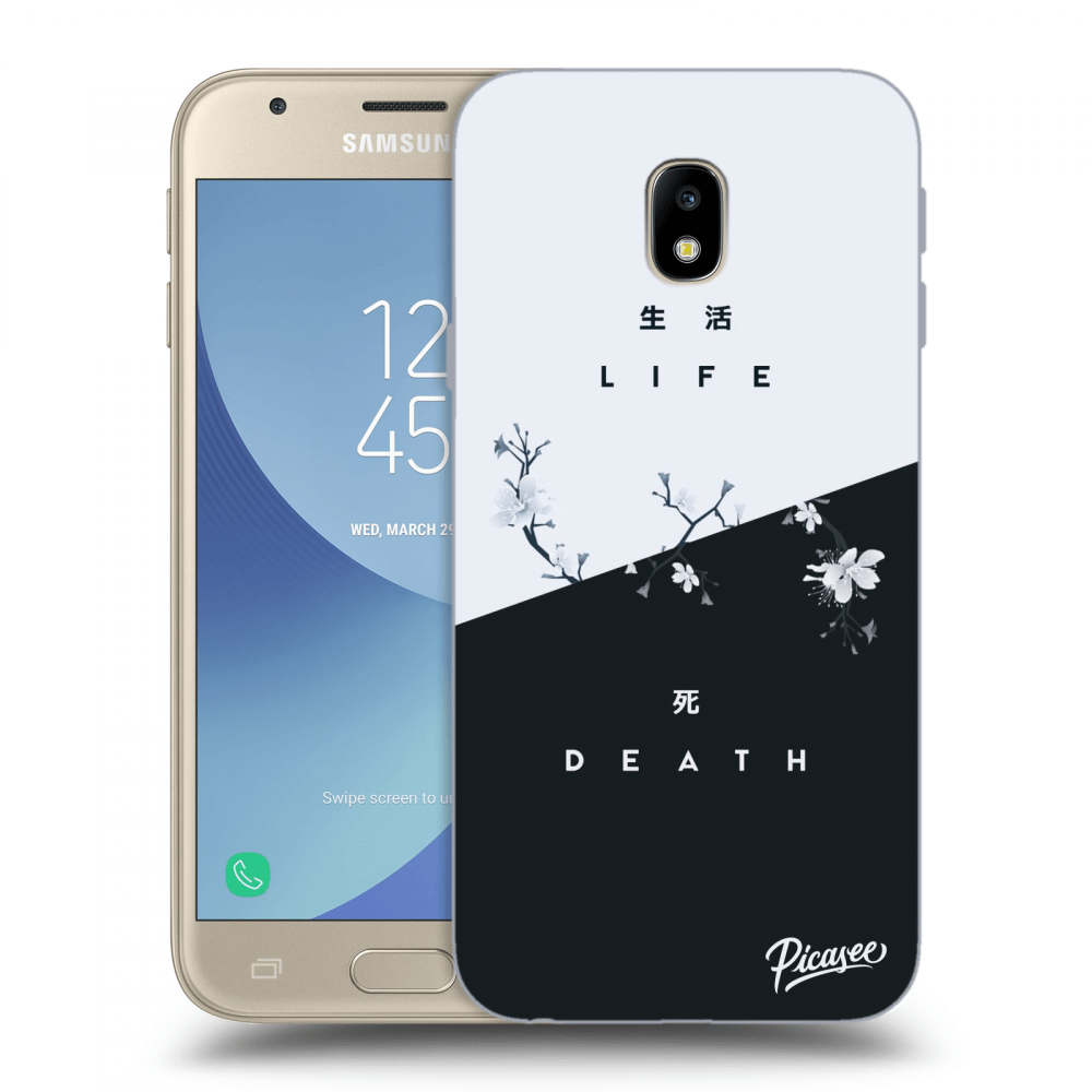 Picasee silikonowe przeźroczyste etui na Samsung Galaxy J3 2017 J330F - Life - Death