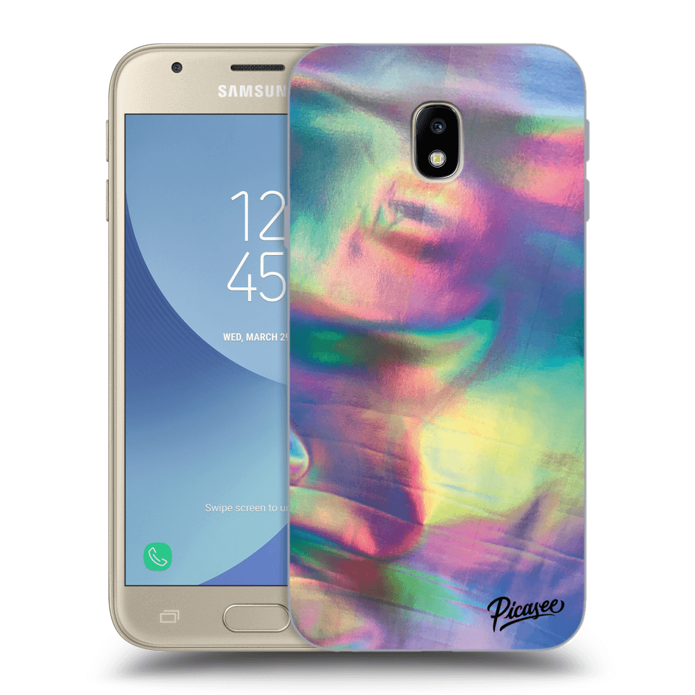 Picasee silikonowe przeźroczyste etui na Samsung Galaxy J3 2017 J330F - Holo