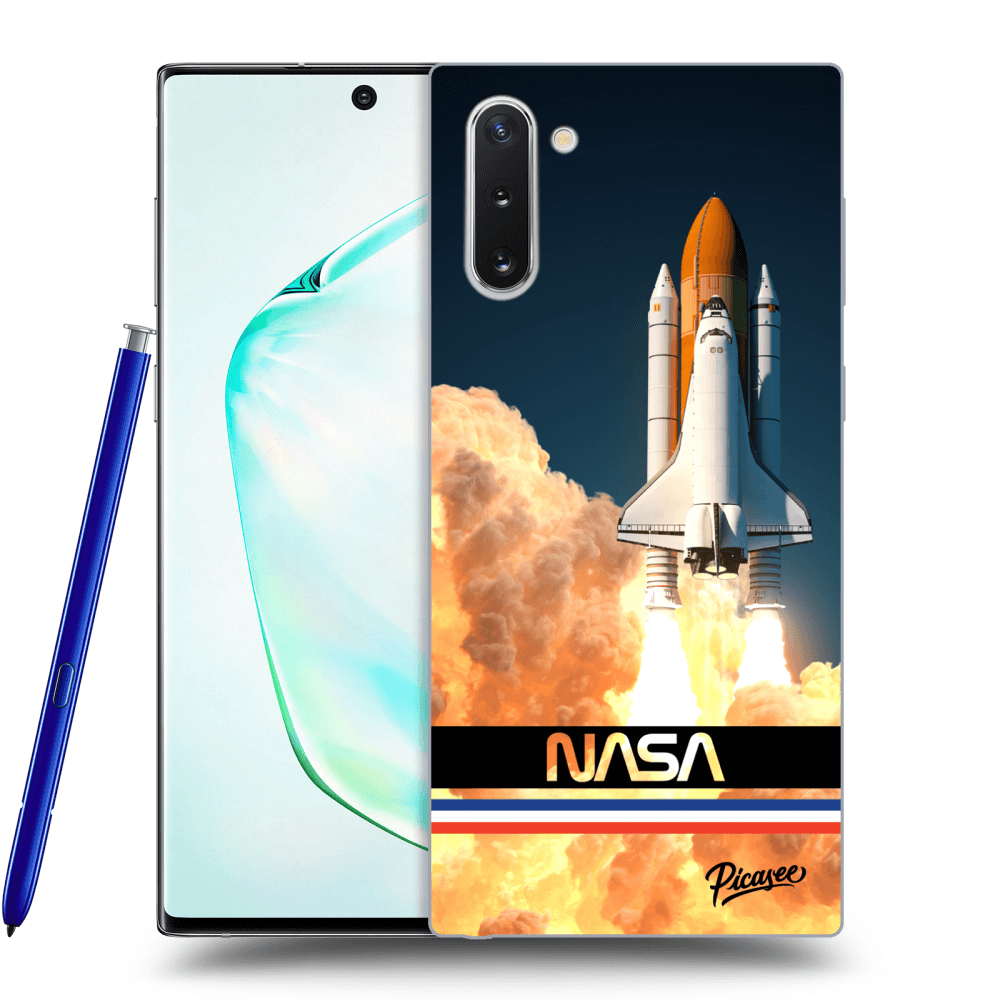 Picasee silikonowe przeźroczyste etui na Samsung Galaxy Note 10 N970F - Space Shuttle